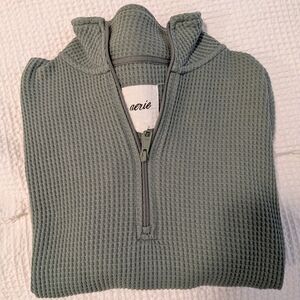 Aerie Sage Zip-Up Sweater